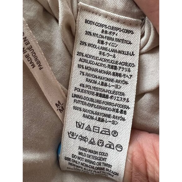 NWOT Free People Cream Beige Cropped Teddy Bear Boho Enchanted Hoodie Jacket - Picture 15 of 16